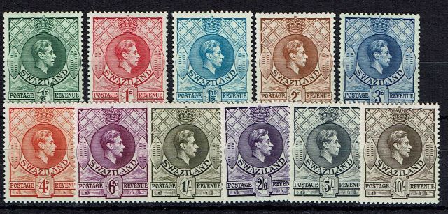 Image of Swaziland SG 28/38 UMM British Commonwealth Stamp